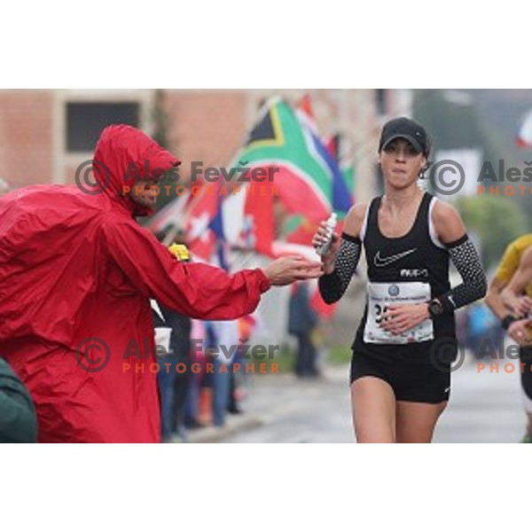 Lea Krsinar (SLO) at 23. Volkswagen Ljubljana marathon, Slovenia on October 28, 2018