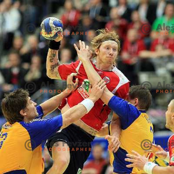 Norway, Lillehammer, 26/01/2008. Borge LUND (9) during the European Handball Championship 5/6 ranking rivalry match Sweden - Norway.