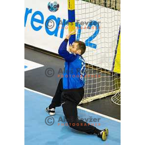 in action during handball match between Celje PL and HC Motor Zaporozhye, Velux EHF Champions League 2018/19, played in Zlatorog Arena, Celje, Slovenia on November 4, 2018