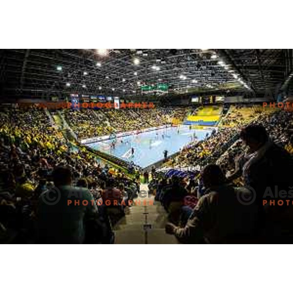 Arena Zlatorog during handball match between Celje PL and HC Motor Zaporozhye, Velux EHF Champions League 2018/19, played in Zlatorog Arena, Celje, Slovenia on November 4, 2018