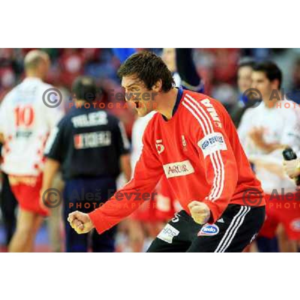 Norway, Lillehammer, 26/01/2008. Mirko ALILOVIC (25) during the European Handball Championship semifinal match Croatia - France.