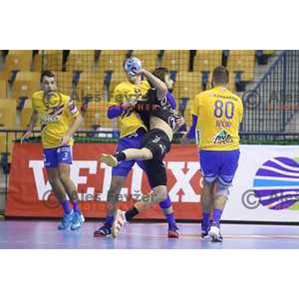 in action during handball match between Celje Pivovarna Lasko (SLO) and Zagreb (CRO) in Velux EHF Champions League 2018/19, played in Zlatorog Arena, Celje, Slovenia on November 18, 2018