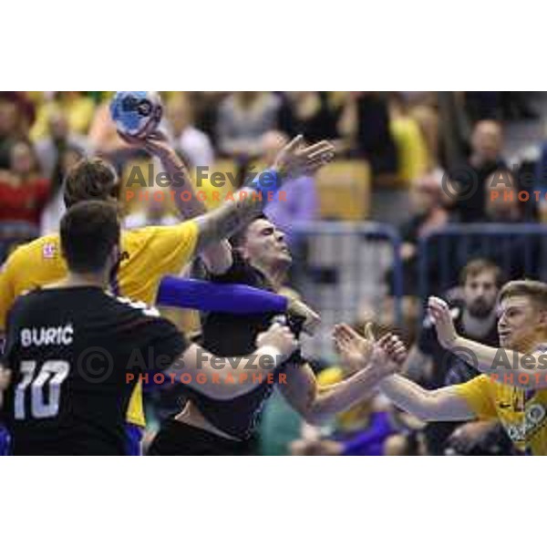 in action during handball match between Celje Pivovarna Lasko (SLO) and Zagreb (CRO) in Velux EHF Champions League 2018/19, played in Zlatorog Arena, Celje, Slovenia on November 18, 2018
