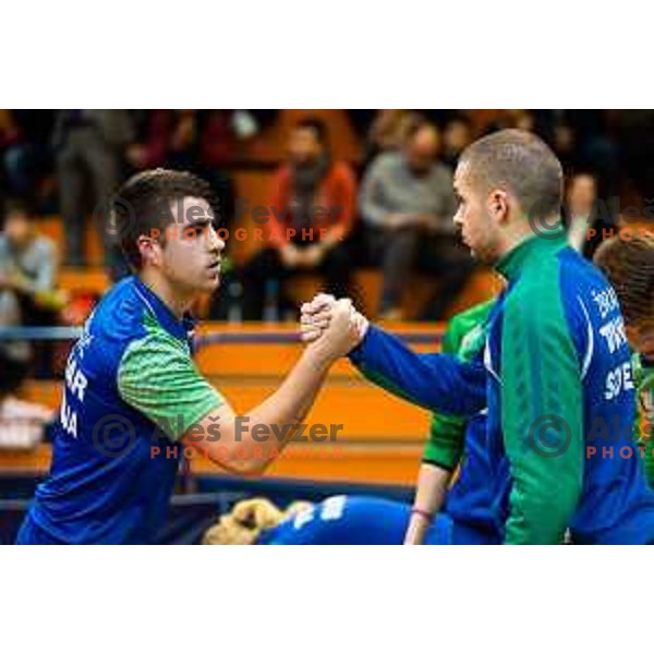 Darko Jorgic of Slovenia in action during table tennis European Championship 2019 qualifier match between Slovenia and Romania, played in Sports venue Osnovna sola 3, Murska Sobota, Slovenia on November 20, 2018