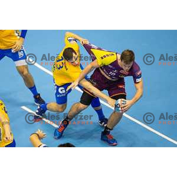 in action during handball match between Celje PL and Nantes, Velux EHF Champions League 2018/19, played in Zlatorog Arena, Celje, Slovenia on December 2, 2018