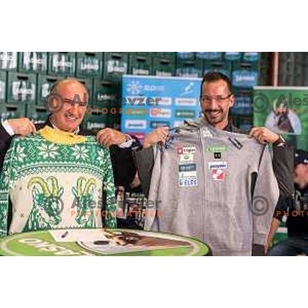 Ljubo Jasnic of Slovenia ski jumping team during press conference in Lasko, Slovenia on December 4, 2018