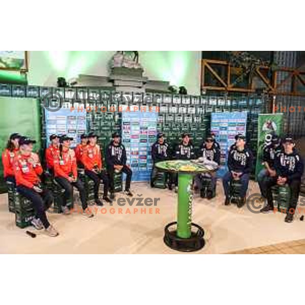 Slovenia ski jumping team press conference in Lasko, Slovenia on December 4, 2018