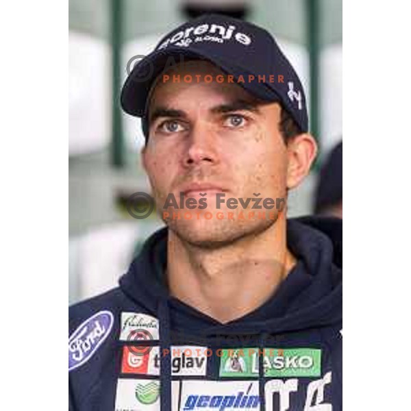Jernej Damjan of Slovenia ski jumping team during press conference in Lasko, Slovenia on December 4, 2018