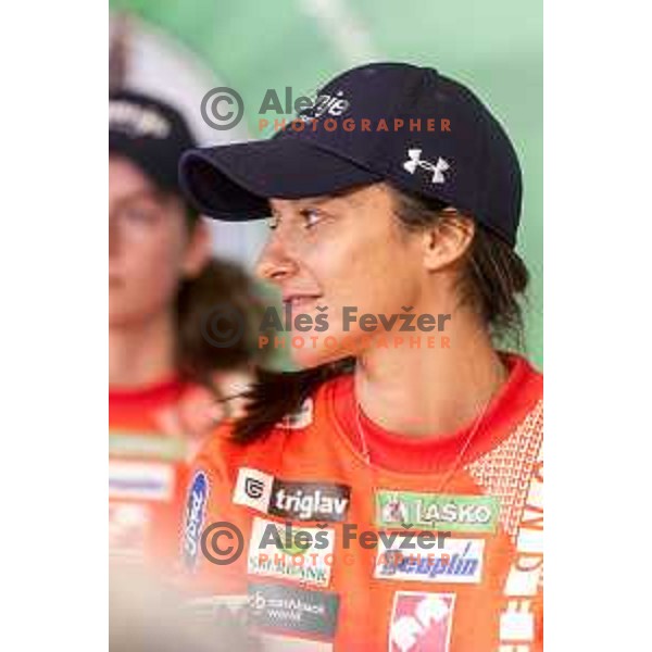 Slovenia ski jumping team press conference in Lasko, Slovenia on December 4, 2018