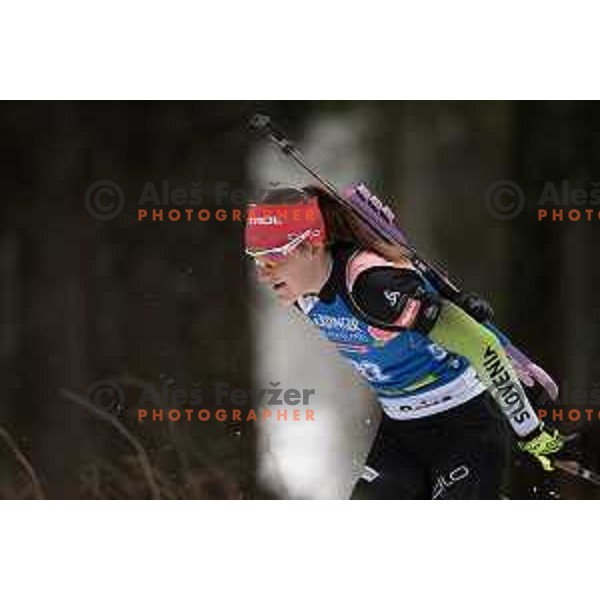Ladies 15 km Individual at Pokljuka World Cup Biathlon race, Slovenia on December 6, 2018