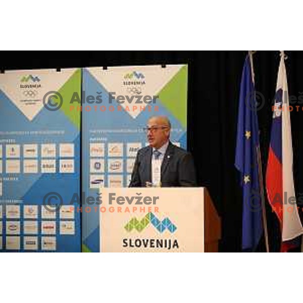 Bogdan Gabrovec was re-elected as President of OKS for 4 next years at General Assembly of Slovenian Olympic Committee (OKS) in hotel Union, Ljubljana, Slovenia on December 16, 2018