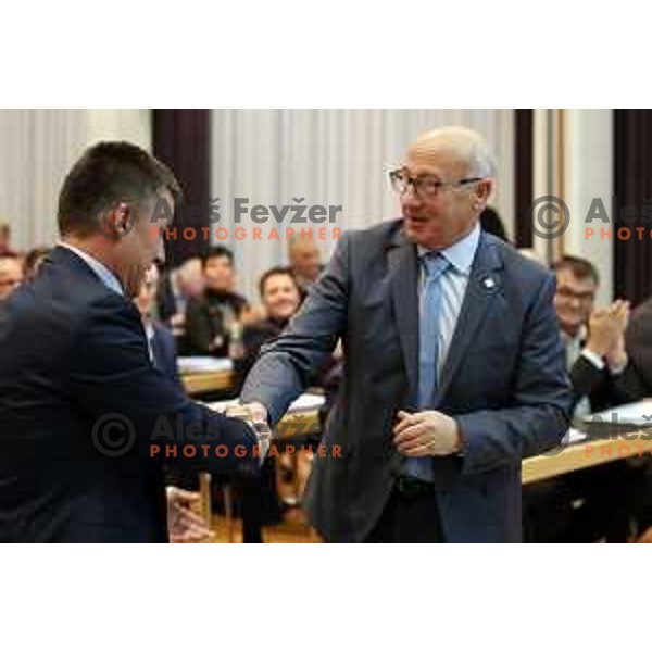 Bogdan Gabrovec was re-elected as President of OKS for 4 next years at General Assembly of Slovenian Olympic Committee (OKS) in hotel Union, Ljubljana, Slovenia on December 16, 2018