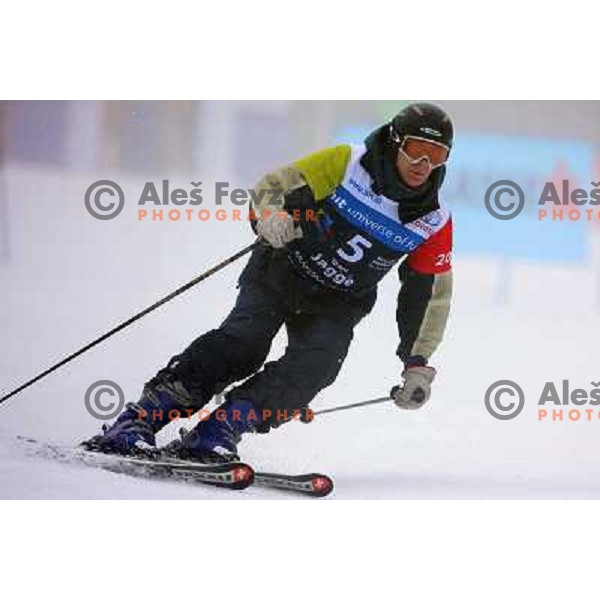 Dali Kervina during first run of HIT Ski Legends Challenge by Jure Kosir in Kranjska gora, Slovenia 2.2.2008. Photo by Ales Fevzer 