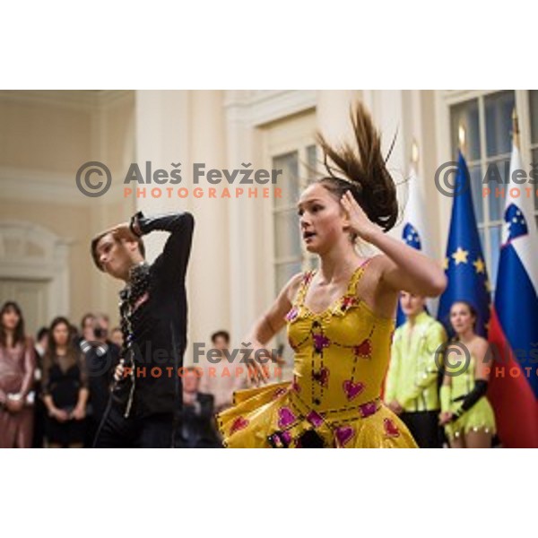 Reception for the best Slovenian sportsmen and sportswoman in the year 2018 held by the president of Slovenia and minister of Education, Science and Sport in Ljubljana on December 19,2018