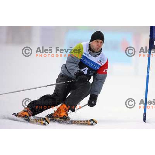 during first run of HIT Ski Legends Challenge by Jure Kosir in Kranjska gora, Slovenia 2.2.2008. Photo by Ales Fevzer 