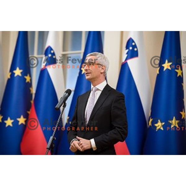 Jernej Pikalo during Reception for the best Slovenian sportsmen and sportswoman in the year 2018 held by the president of Slovenia and minister of Education, Science and Sport in Ljubljana on December 19,2018