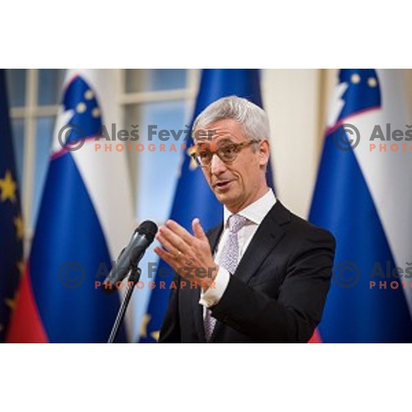Jernej Pikalo during Reception for the best Slovenian sportsmen and sportswoman in the year 2018 held by the president of Slovenia and minister of Education, Science and Sport in Ljubljana on December 19,2018