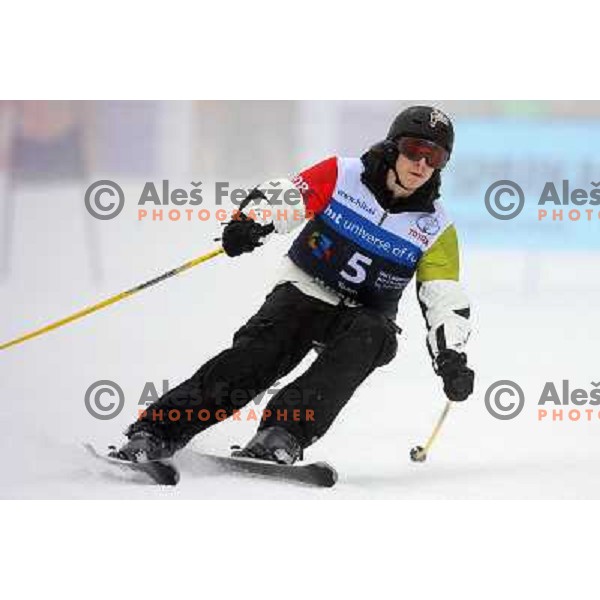 Joze Smolic during first run of HIT Ski Legends Challenge by Jure Kosir in Kranjska gora, Slovenia 2.2.2008. Photo by Ales Fevzer 