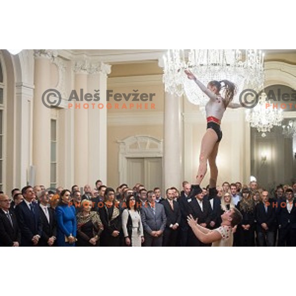 Reception for the best Slovenian sportsmen and sportswoman in the year 2018 held by the president of Slovenia and minister of Education, Science and Sport in Ljubljana on December 19,2018