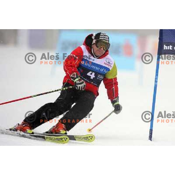 during first run of HIT Ski Legends Challenge by Jure Kosir in Kranjska gora, Slovenia 2.2.2008. Photo by Ales Fevzer 