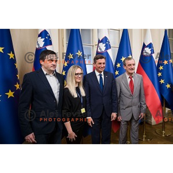 Borut Pahor during Reception for the best Slovenian sportsmen and sportswoman in the year 2018 held by the president of Slovenia and minister of Education, Science and Sport in Ljubljana on December 19,2018