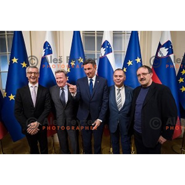 Borut Pahor during Reception for the best Slovenian sportsmen and sportswoman in the year 2018 held by the president of Slovenia and minister of Education, Science and Sport in Ljubljana on December 19,2018