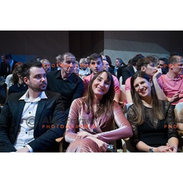 Veronika Macarol and Tina Mrak was voted as best team at Sportsman of Slovenia of the year 2018, Gala-night in Cankarjev Dom, Ljubljana on December 19, 2018