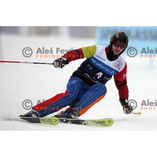 Roman Brcar during first run of HIT Ski Legends Challenge by Jure Kosir in Kranjska gora, Slovenia 2.2.2008. Photo by Ales Fevzer 