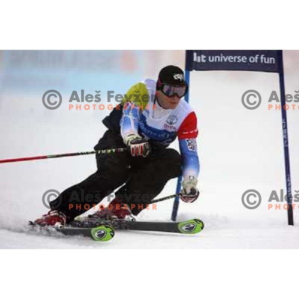 during first run of HIT Ski Legends Challenge by Jure Kosir in Kranjska gora, Slovenia 2.2.2008. Photo by Ales Fevzer 