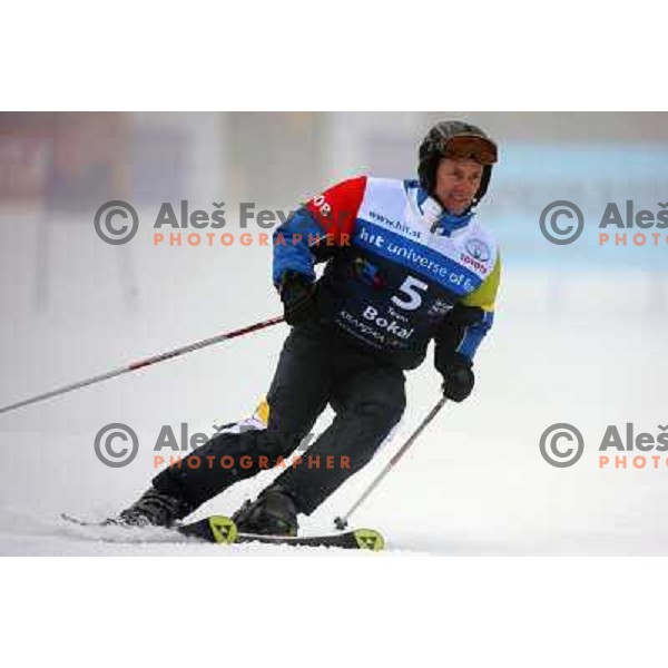 Ljubo Zajc during first run of HIT Ski Legends Challenge by Jure Kosir in Kranjska gora, Slovenia 2.2.2008. Photo by Ales Fevzer 