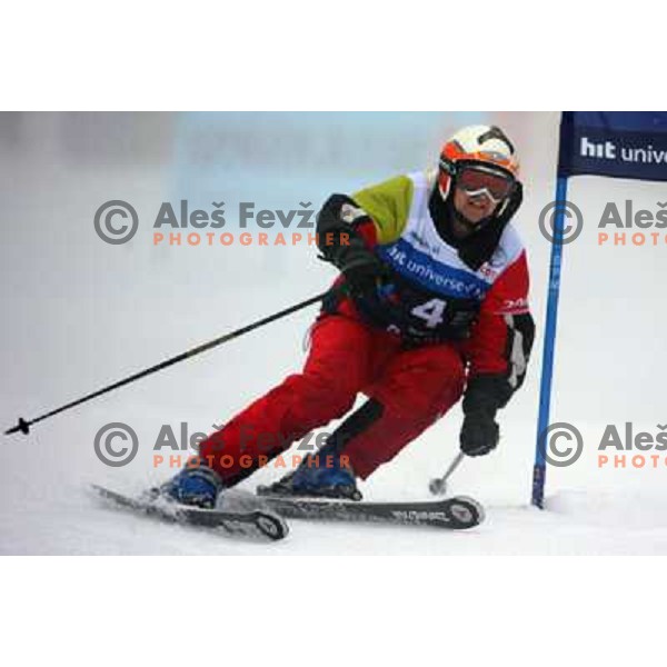 during first run of HIT Ski Legends Challenge by Jure Kosir in Kranjska gora, Slovenia 2.2.2008. Photo by Ales Fevzer 