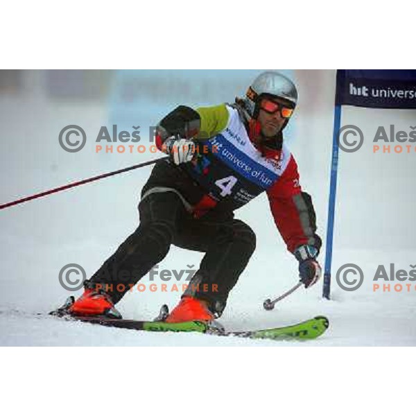 during first run of HIT Ski Legends Challenge by Jure Kosir in Kranjska gora, Slovenia 2.2.2008. Photo by Ales Fevzer 