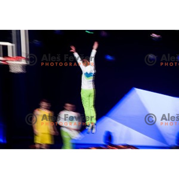 Dunking Devils perform at Sportsman of Slovenia in the year 2018, Gala-night in Cankarjev Dom, Ljubljana on December 19, 2018