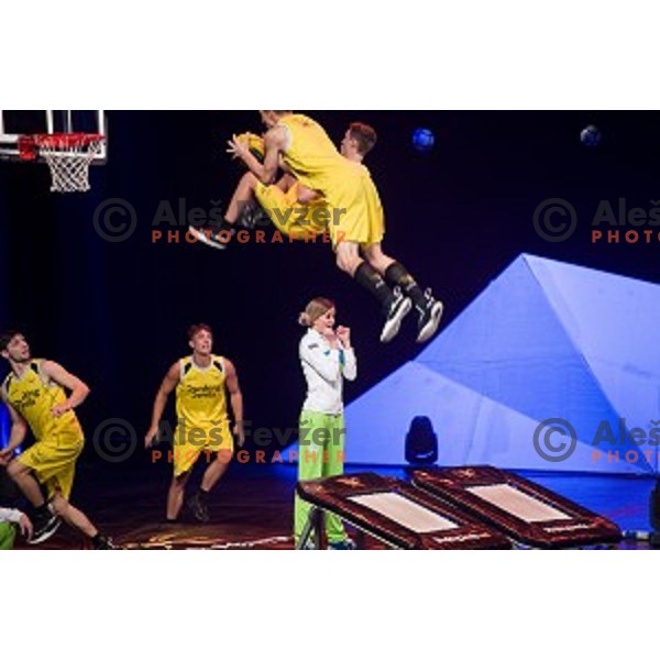 Dunking Devils perform at Sportsman of Slovenia in the year 2018, Gala-night in Cankarjev Dom, Ljubljana on December 19, 2018