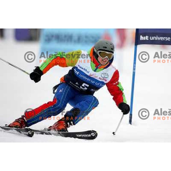 during first run of HIT Ski Legends Challenge by Jure Kosir in Kranjska gora, Slovenia 2.2.2008. Photo by Ales Fevzer 