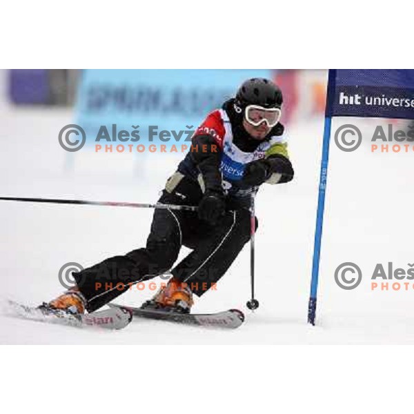 during first run of HIT Ski Legends Challenge by Jure Kosir in Kranjska gora, Slovenia 2.2.2008. Photo by Ales Fevzer 