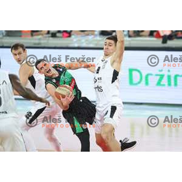 Jan Span in action during ABA league basketball match between Petrol Olimpija and Paetizan NIS in SRC Stozice, Ljubljana on December 29, 2018