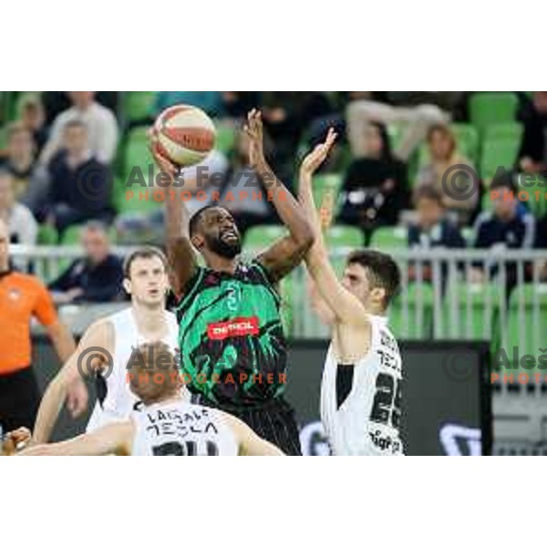 Marvin Jones in action during ABA league basketball match between Petrol Olimpija and Paetizan NIS in SRC Stozice, Ljubljana on December 29, 2018