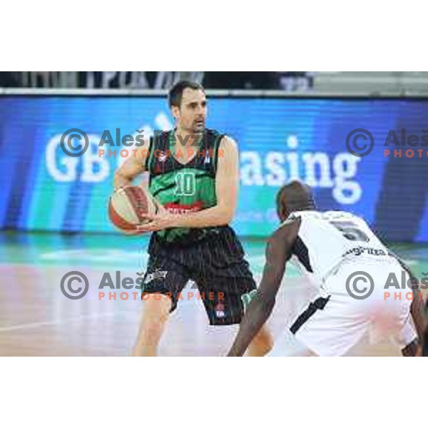 Domen Lorbek in action during ABA league basketball match between Petrol Olimpija and Paetizan NIS in SRC Stozice, Ljubljana on December 29, 2018