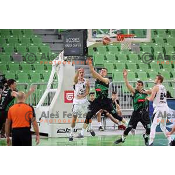 Marko Simonovic in action during ABA league basketball match between Petrol Olimpija and Paetizan NIS in SRC Stozice, Ljubljana on December 29, 2018