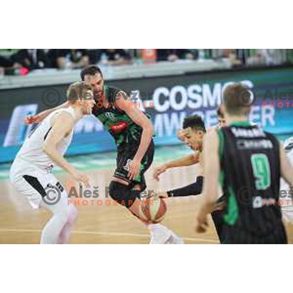 Issuf Sanon in action during ABA league basketball match between Petrol Olimpija and Paetizan NIS in SRC Stozice, Ljubljana on December 29, 2018