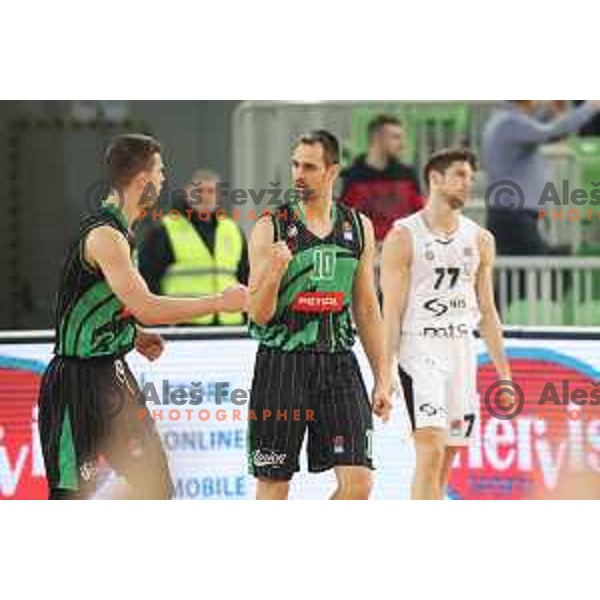 Domen Lorbek in action during ABA league basketball match between Petrol Olimpija and Paetizan NIS in SRC Stozice, Ljubljana on December 29, 2018