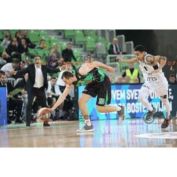 Domen Lorbek in action during ABA league basketball match between Petrol Olimpija and Paetizan NIS in SRC Stozice, Ljubljana on December 29, 2018
