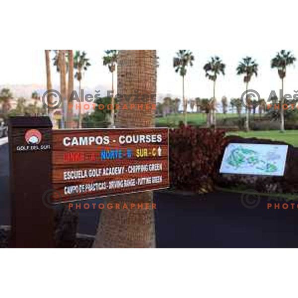 Golf Sur was built on volcanic soil 1987 and has 27 holes close to the sea at Tenerife, Canary Islands on November 29, 2018