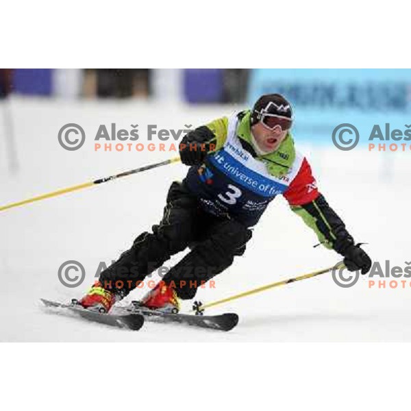 during first run of HIT Ski Legends Challenge by Jure Kosir in Kranjska gora, Slovenia 2.2.2008. Photo by Ales Fevzer 
