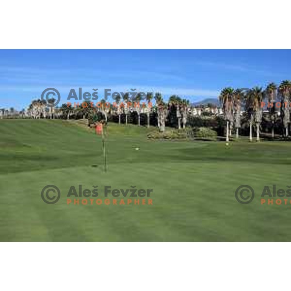 Golf Sur was built on volcanic soil 1987 and has 27 holes close to the sea at Tenerife, Canary Islands on November 29, 2018
