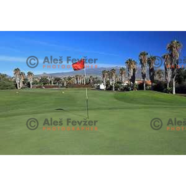 Golf Sur was built on volcanic soil 1987 and has 27 holes close to the sea at Tenerife, Canary Islands on November 29, 2018