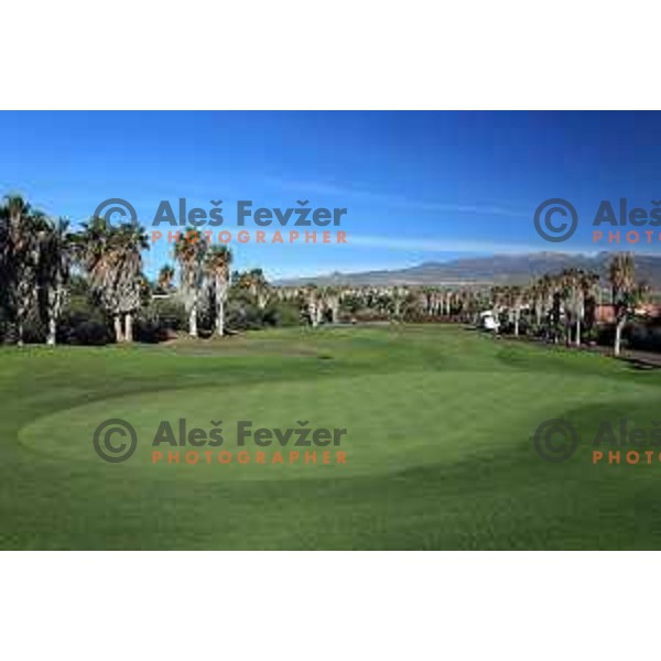 Golf Sur was built on volcanic soil 1987 and has 27 holes close to the sea at Tenerife, Canary Islands on November 29, 2018