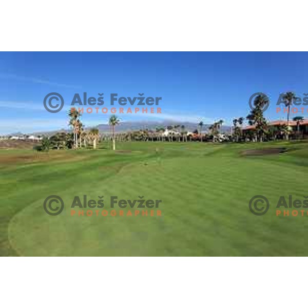 Golf Sur was built on volcanic soil 1987 and has 27 holes close to the sea at Tenerife, Canary Islands on November 29, 2018