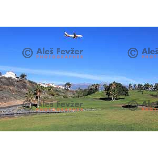 Golf Sur was built on volcanic soil 1987 and has 27 holes close to the sea at Tenerife, Canary Islands on November 29, 2018